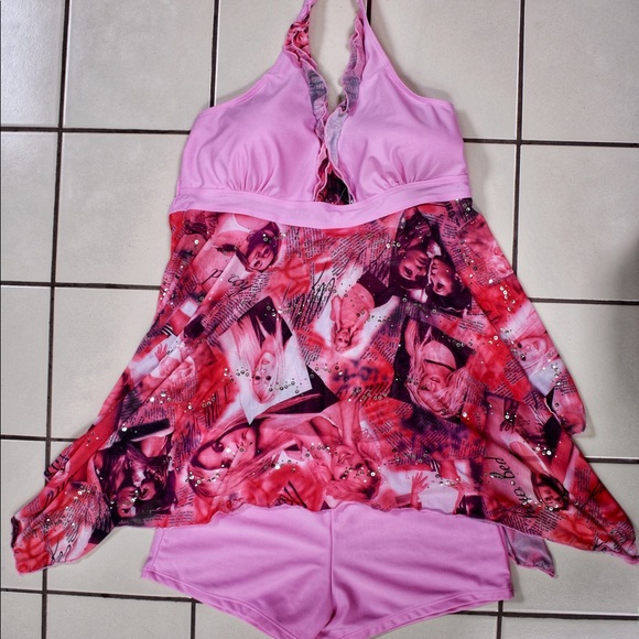 plus size handkerchief swimdress